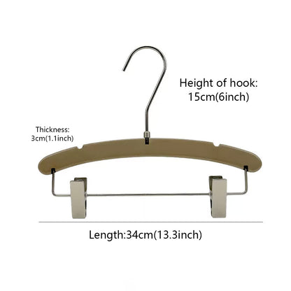 Transparent Acrylic Clothes & Pants Hangers for Boutiques – 50 Pack