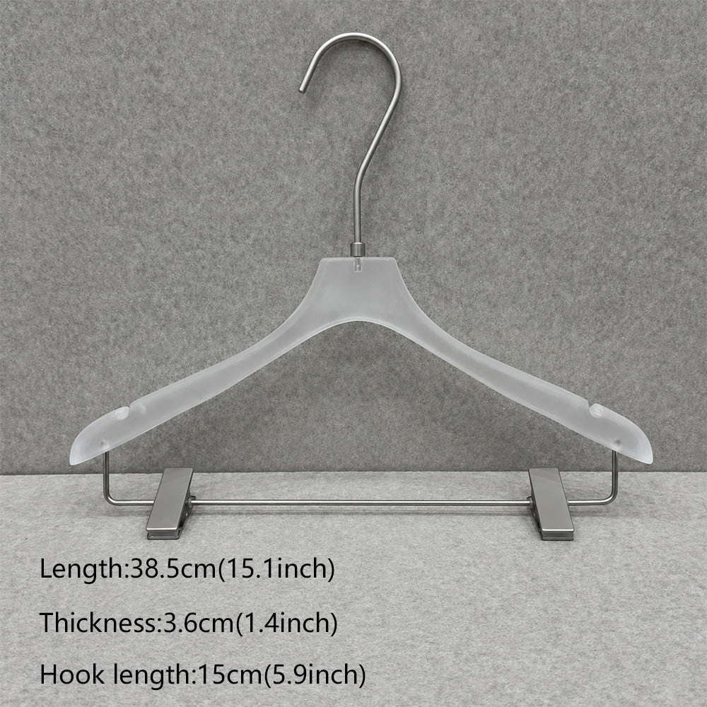 Wholesale Frosted Clear Acrylic Hangers with Custom Logo