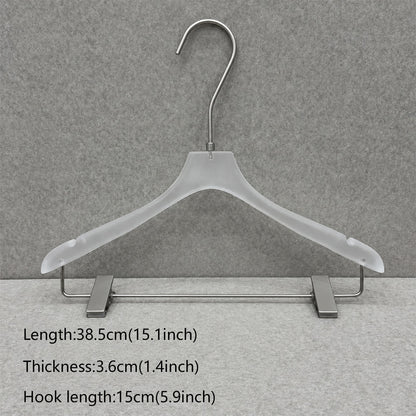 Wholesale Frosted Clear Acrylic Hangers with Custom Logo