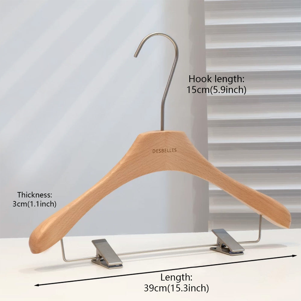Premium Beech Wood Clothes & Trouser Hangers | Custom OEM/ODM | Low MOQ from 50pcs