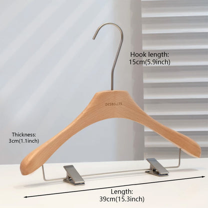 Premium Beech Wood Clothes & Trouser Hangers | Custom OEM/ODM | Low MOQ from 50pcs