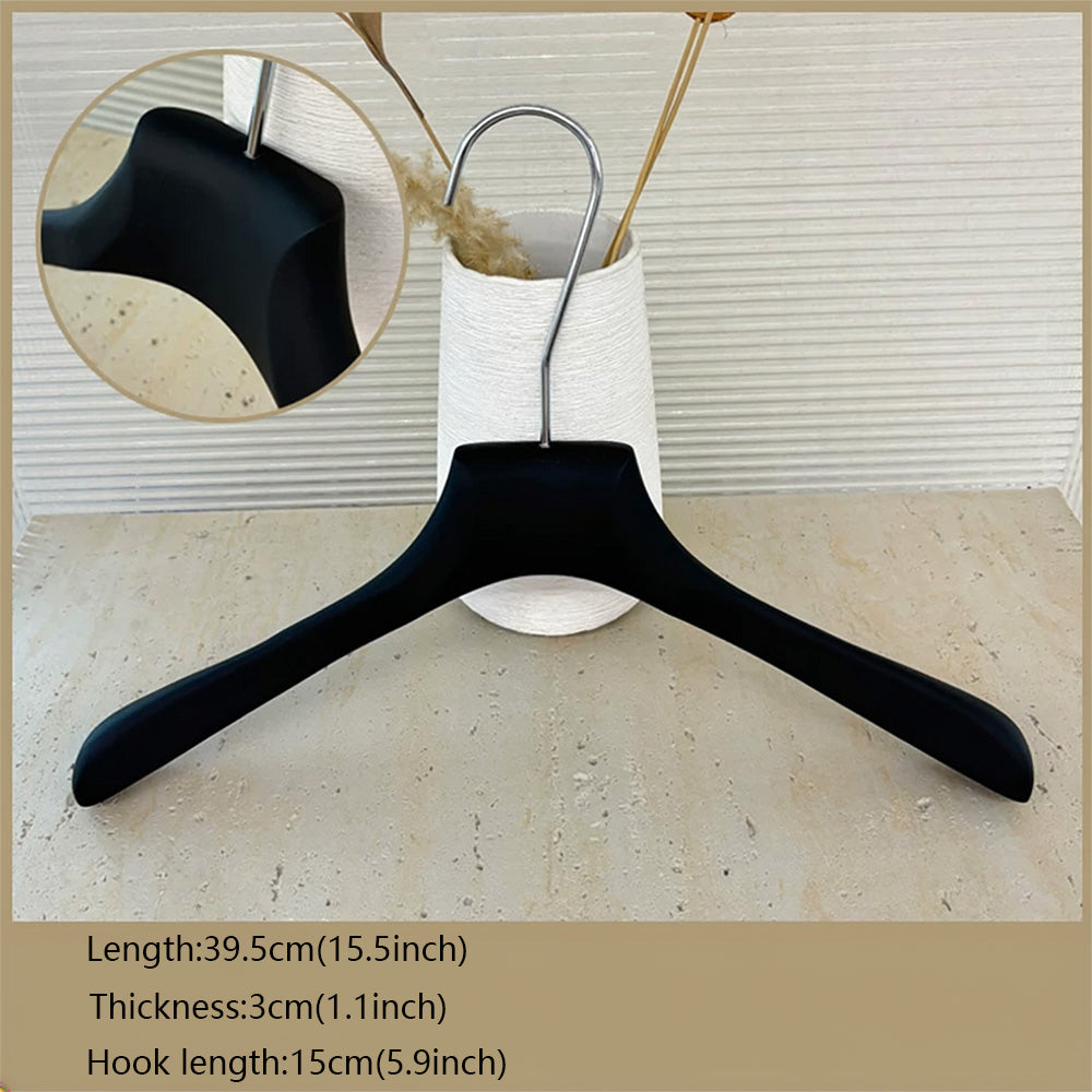 Solid Oak Wooden Hangers for Women with Adjustable Clips & 360° Swivel Hook