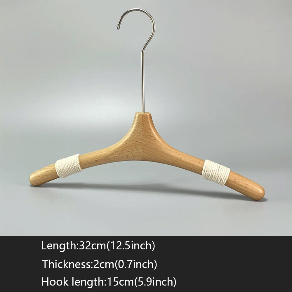 Kids Wooden Clothes Hangers and Adjustable Clip Pants Hanger