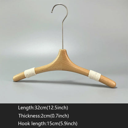 Kids Wooden Clothes Hangers and Adjustable Clip Pants Hanger