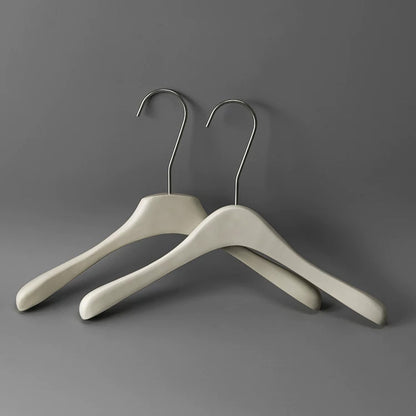 Matte Gray Wooden Hangers Non-Slip | Clothes & Pants Hanger 4 Styles