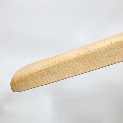 Premium Solid Beech Wood Hangers – Lacquered Coat, Pants & Suit Hangers for Closet Organization