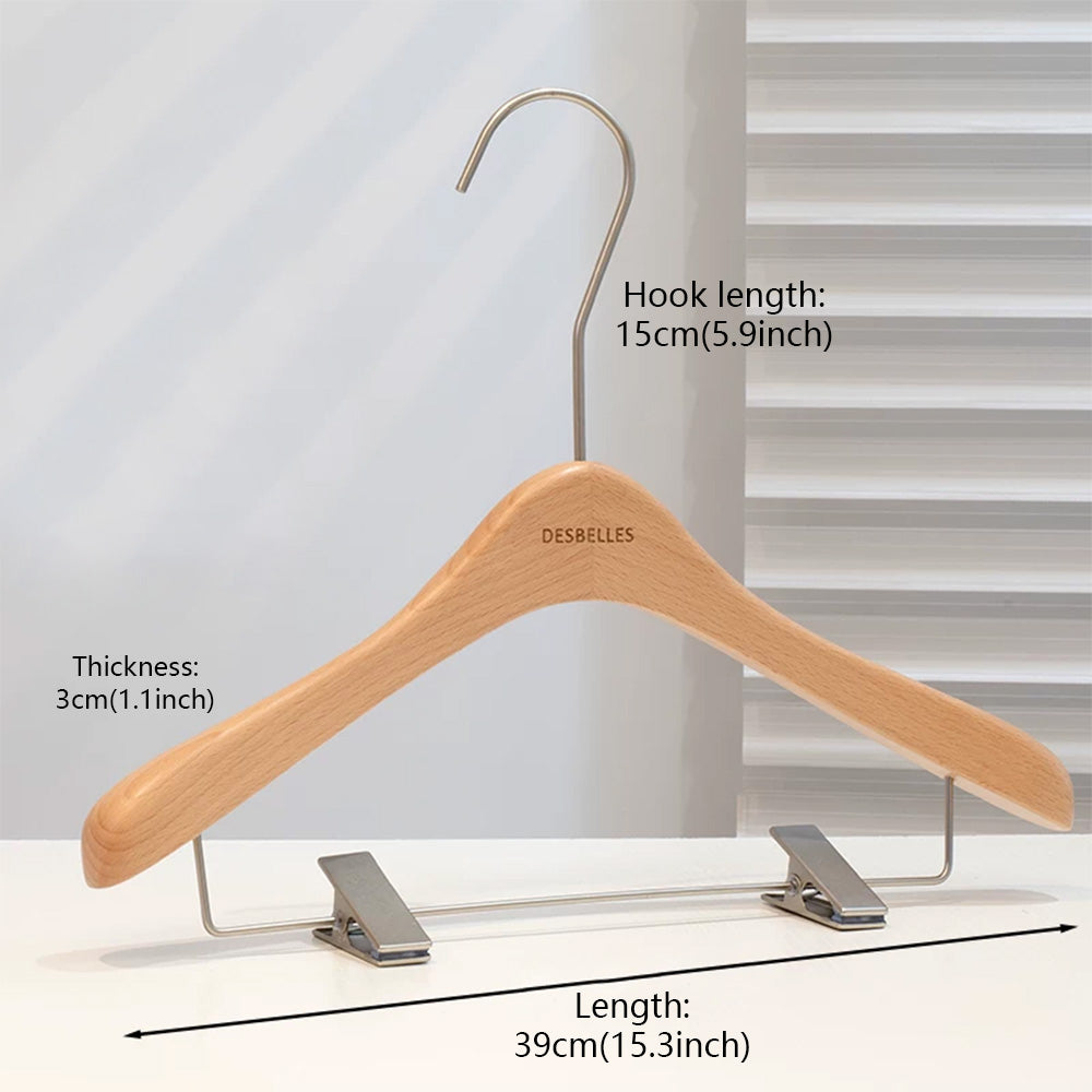 Premium Beech Wood Clothes & Trouser Hangers | Custom OEM/ODM | Low MOQ from 50pcs