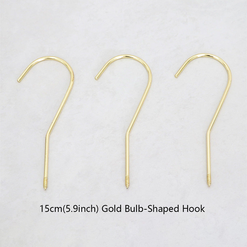Wholesale 360° Swivel Metal Clothes Hanger Hooks | Screw-In Replacement Parts /10pcs