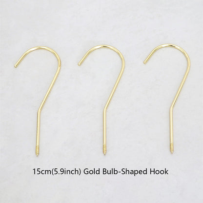 Wholesale 360° Swivel Metal Clothes Hanger Hooks | Screw-In Replacement Parts /10pcs