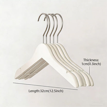 Colored Kids Wooden Hangers with 360° Swivel Hooks | Solid Beech Wood