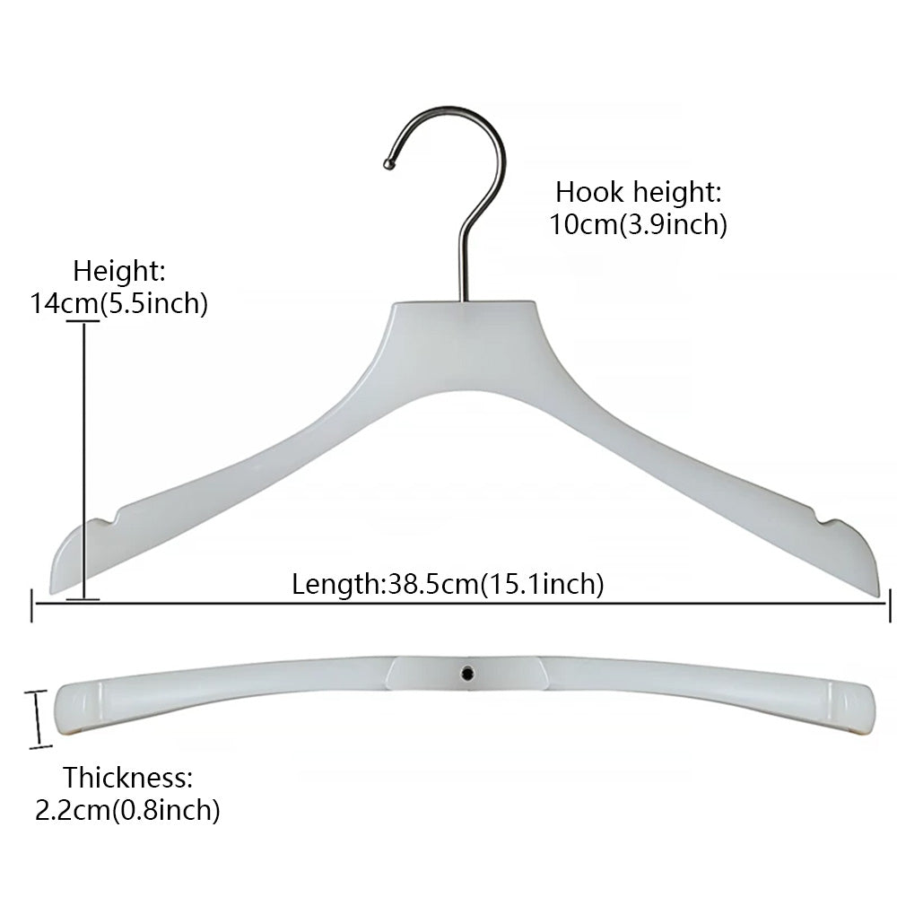 Wholesale Jade-Effect Acrylic Clothes & Pants Hangers with Custom Logo