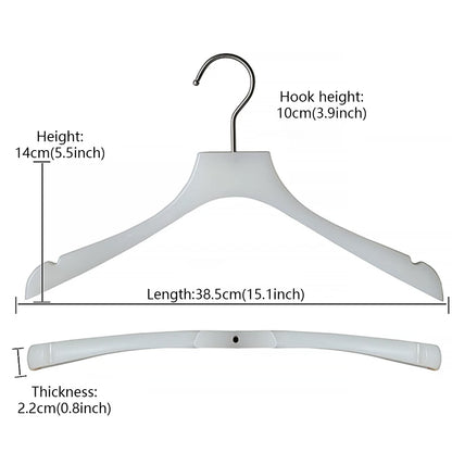 Wholesale Jade-Effect Acrylic Clothes & Pants Hangers with Custom Logo
