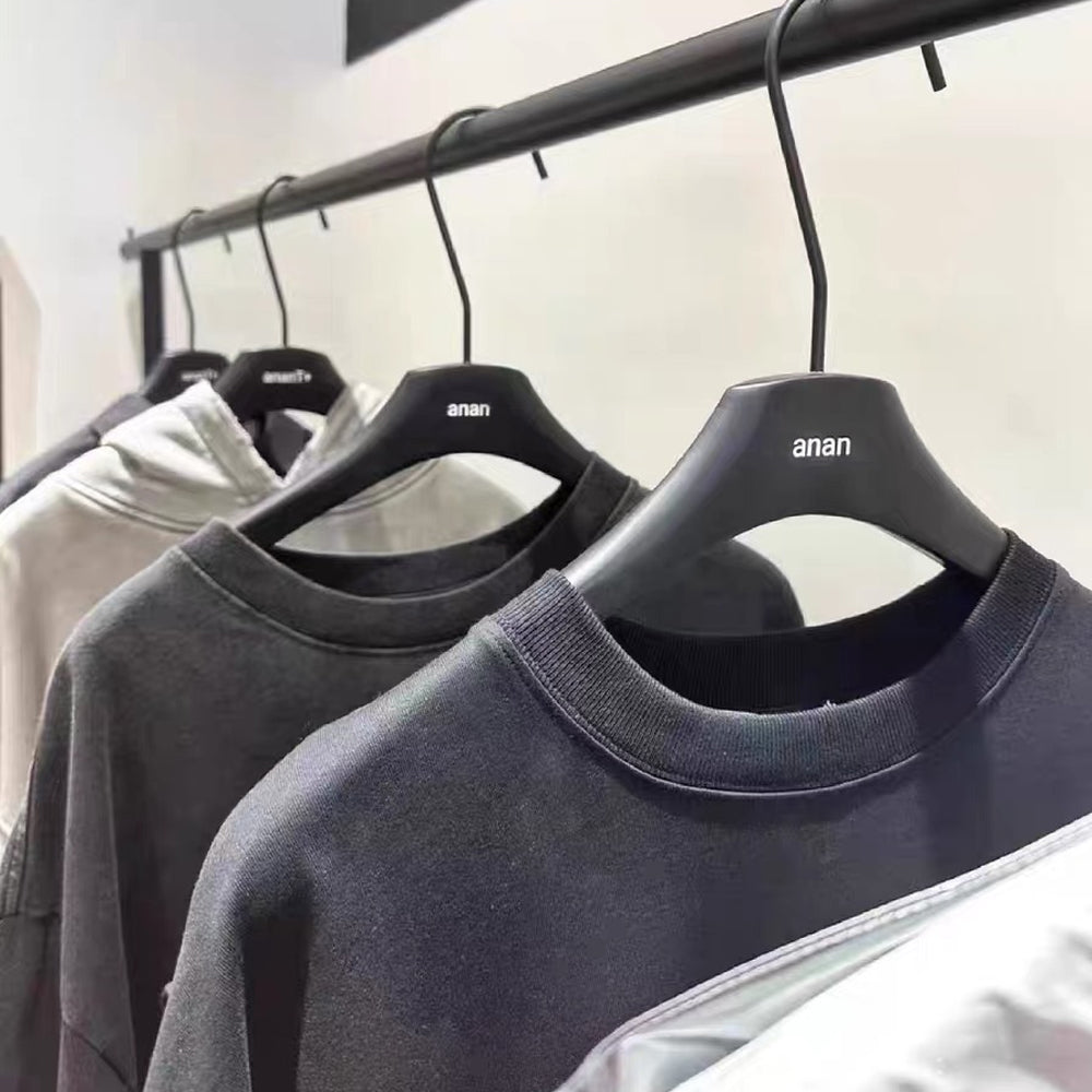 Premium Black Wood Hangers Non-Slip Luxury Hotel Hangers for Suits - thegarmenthanger