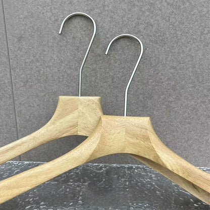 Wholesale Rubberwood Suit & Pants Hangers with Custom Logo