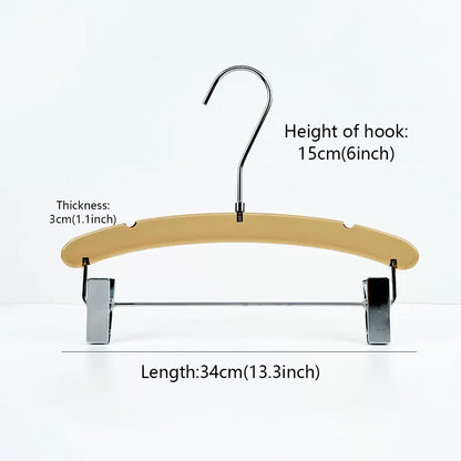 Transparent Acrylic Clothes & Pants Hangers for Boutiques – 50 Pack