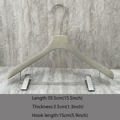 Wholesale Custom Gray ABS Resin Hangers with Clips for Women’s Boutiques