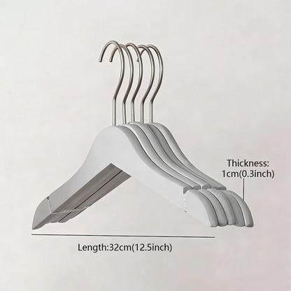Colored Kids Wooden Hangers with 360° Swivel Hooks | Solid Beech Wood