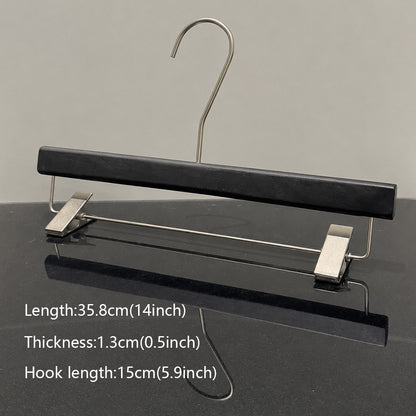 Wholesale Wooden Clothes Hangers with Adjustable Pants Clips & Custom Logo