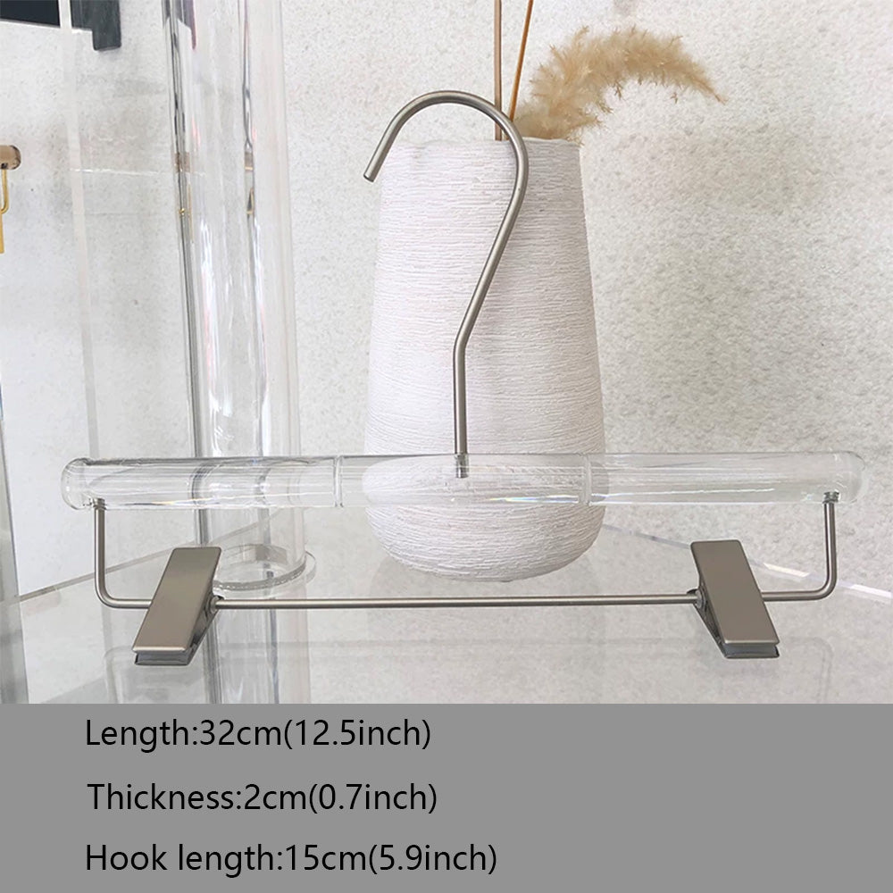 Crystal Acrylic Clothes Hangers & Pants Hangers – Non-Slip Boutique Display