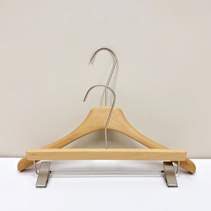 Premium Solid Beech Wood Hangers – Lacquered Coat, Pants & Suit Hangers for Closet Organization