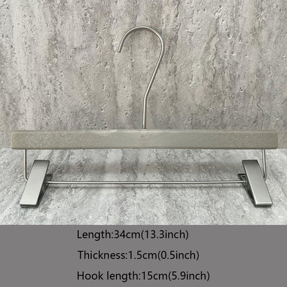 Wholesale Custom Gray ABS Resin Hangers with Clips for Women’s Boutiques