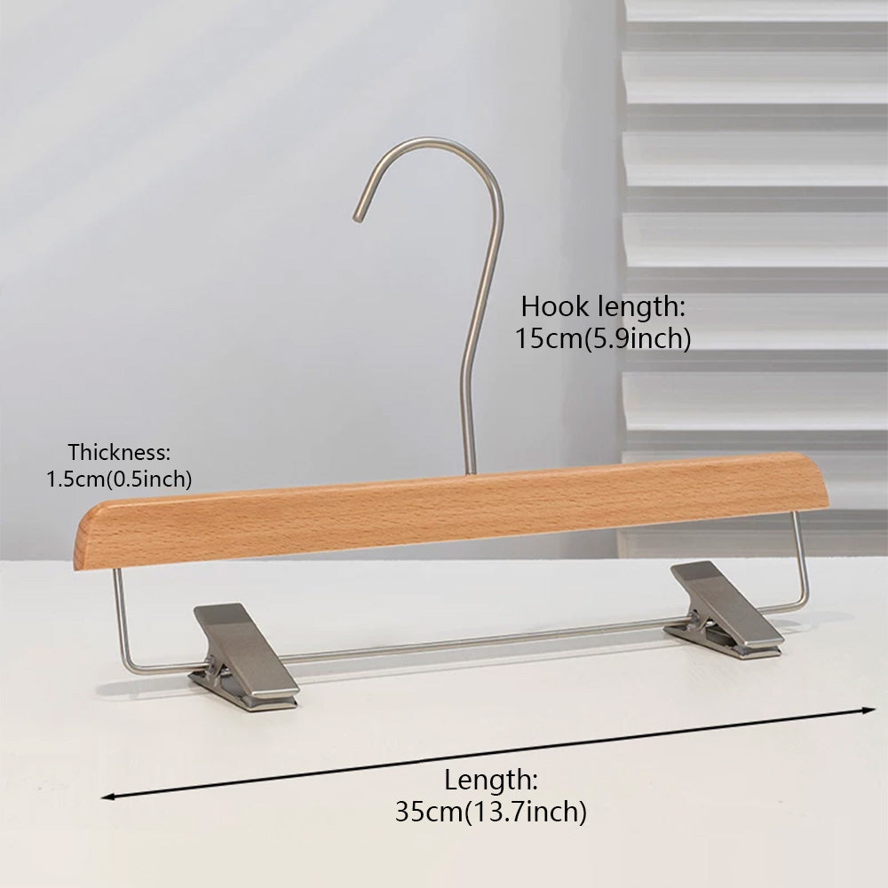 Premium Beech Wood Clothes & Trouser Hangers | Custom OEM/ODM | Low MOQ from 50pcs