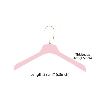 Premium Pink Velvet Hangers - Non-Slip Rotating Clothes Hangers for Boutiques & Homes