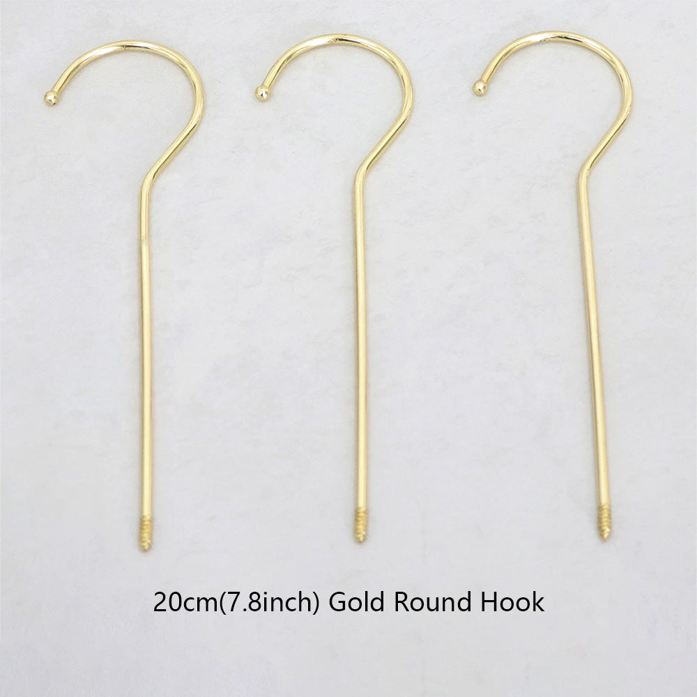Wholesale 360° Swivel Metal Clothes Hanger Hooks | Screw-In Replacement Parts /10pcs