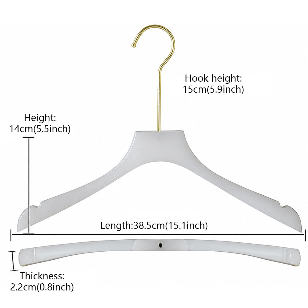 Wholesale Jade-Effect Acrylic Clothes & Pants Hangers with Custom Logo