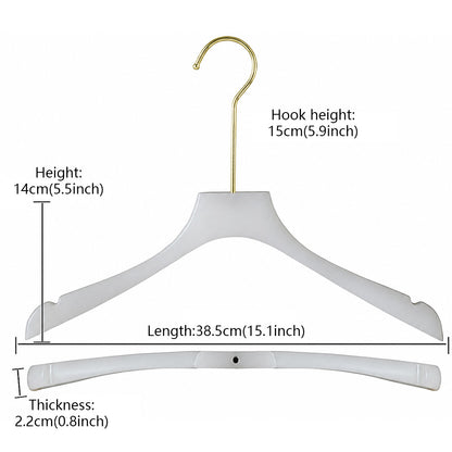 Wholesale Jade-Effect Acrylic Clothes & Pants Hangers with Custom Logo