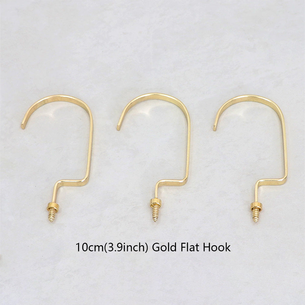 Wholesale 360° Swivel Metal Clothes Hanger Hooks | Screw-In Replacement Parts /10pcs