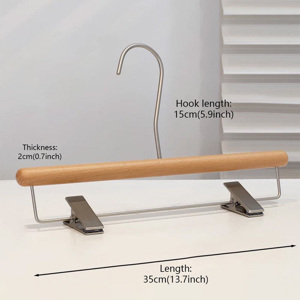 Premium Beech Wood Clothes & Trouser Hangers | Custom OEM/ODM | Low MOQ from 50pcs