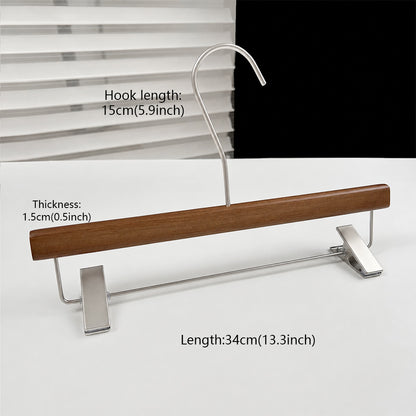 Wholesale Walnut Lacquered Wooden Hangers for Coats, Shirts, Suits & Trousers | OEM Custom