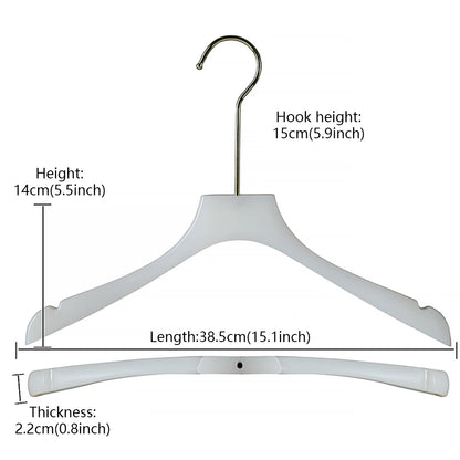 Wholesale Jade-Effect Acrylic Clothes & Pants Hangers with Custom Logo