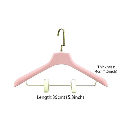 Premium Pink Velvet Hangers - Non-Slip Rotating Clothes Hangers for Boutiques & Homes