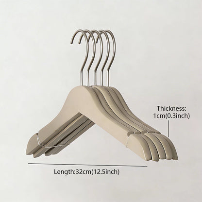 Colored Kids Wooden Hangers with 360° Swivel Hooks | Solid Beech Wood