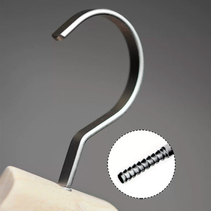 Solid European Beech Wood Hangers for Suits, Coats, Pants & Skirts