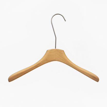 Premium Solid Beech Wood Hangers – Lacquered Coat, Pants & Suit Hangers for Closet Organization
