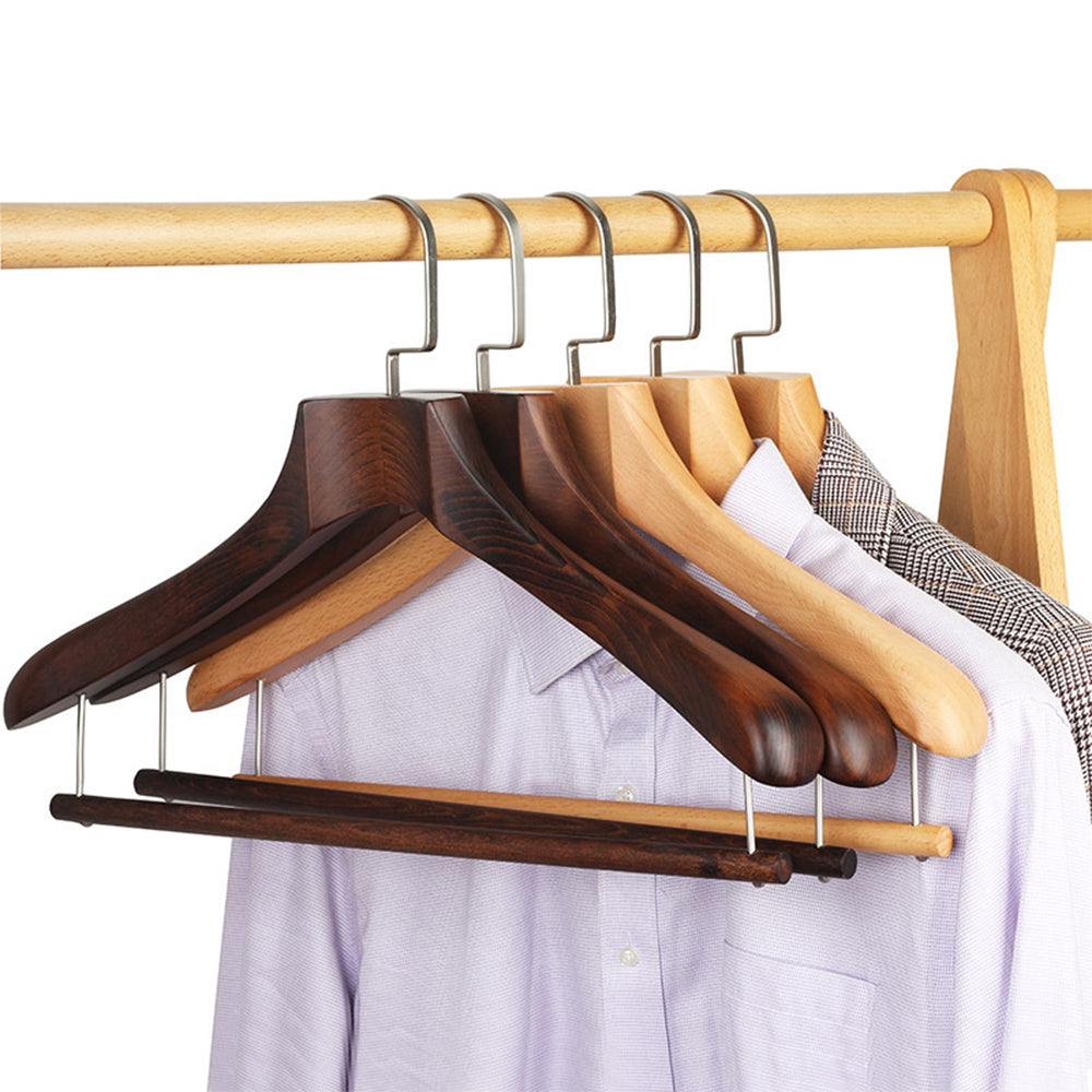 Luxury Wood Suit Hangers - Wide Shoulder Design for Jackets & Coats | thegarmenthanger