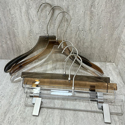 Luxury Men's Acrylic Suit & Pants Hangers for Boutiques | Custom Logo