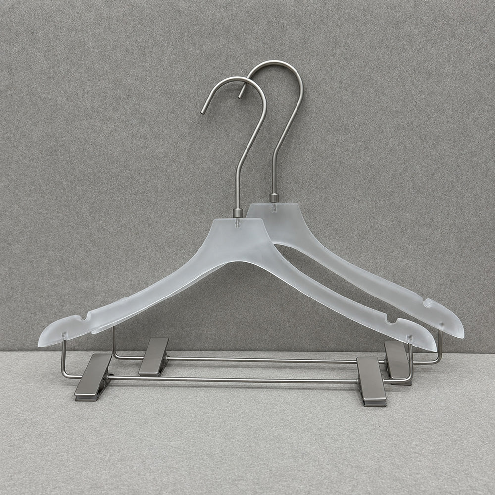 Wholesale Frosted Clear Acrylic Hangers with Custom Logo