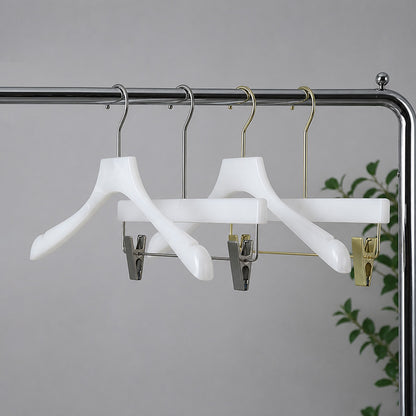 Wholesale Jade-Effect Acrylic Clothes & Pants Hangers with Custom Logo