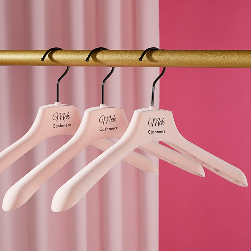 Premium Pink Velvet Hangers - Non-Slip Rotating Clothes Hangers for Boutiques & Homes