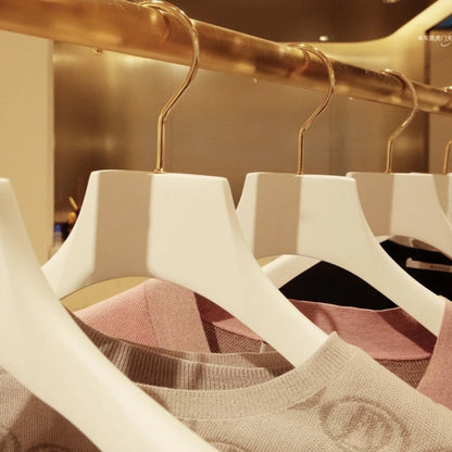 Women's White Wood Hangers - Premium Coat & Dress Display | thegarmenthanger