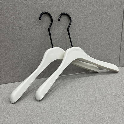 Cream White Wooden Hangers for Women & Adjustable Pants Hangers