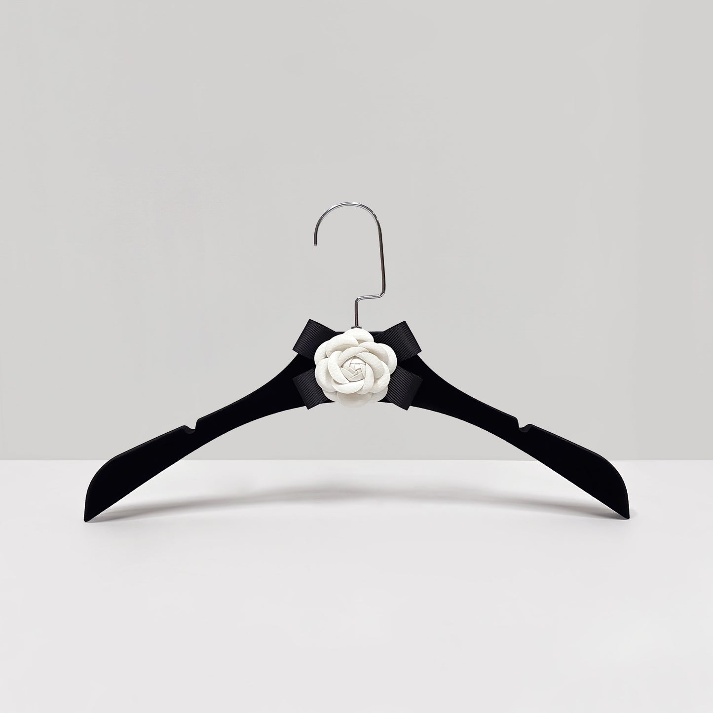 Camellia Velvet Non-Slip Hangers & Adjustable Pant Hangers for Boutique Clothing Display