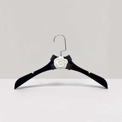 Camellia Velvet Non-Slip Hangers & Adjustable Pant Hangers for Boutique Clothing Display