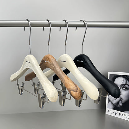 Wholesale Resin Clothes Hangers with Custom Logo and Adjustable Clips