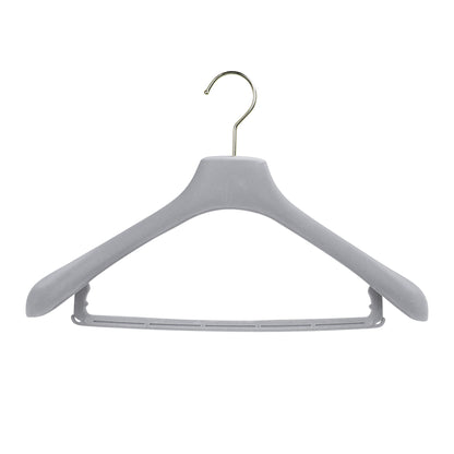 Premium Grey Velvet Suit Hangers with Pants Clips | Non-Slip Coat & Bridal Rack