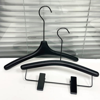 Custom Black Wooden Kids Hangers | Non-Slip Wholesale Hangers